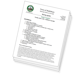 Recent Meeting Warnings/Agendas