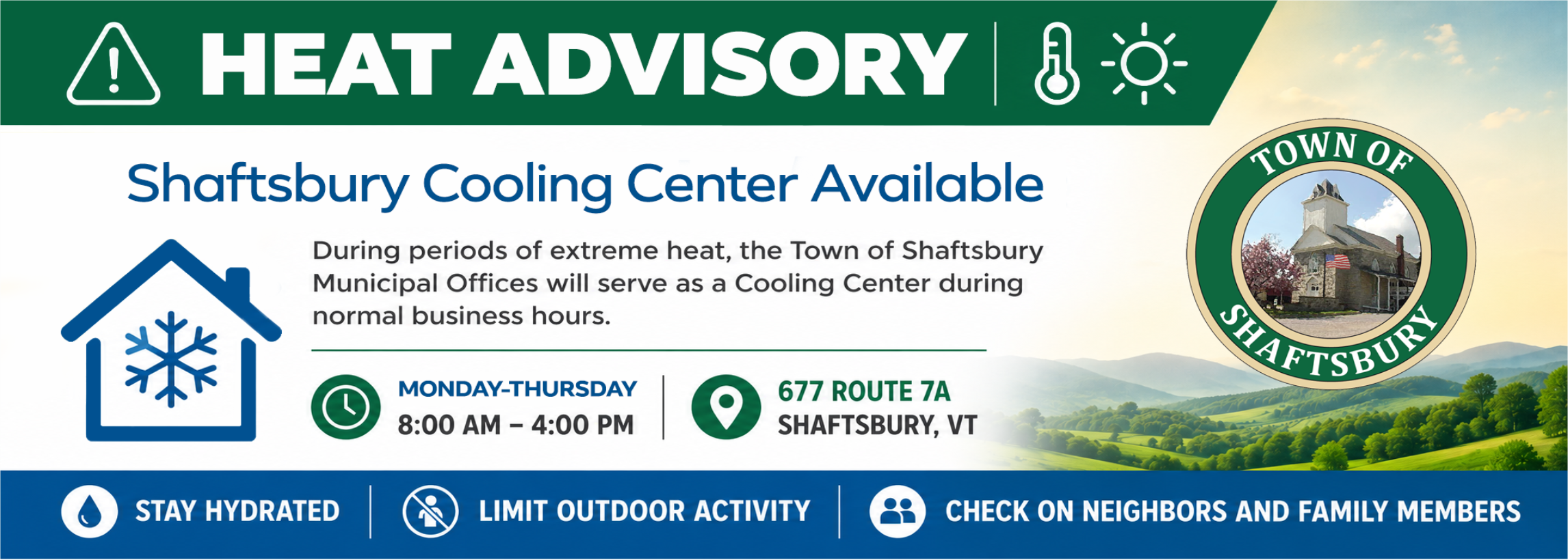 heat advisory - cooling center